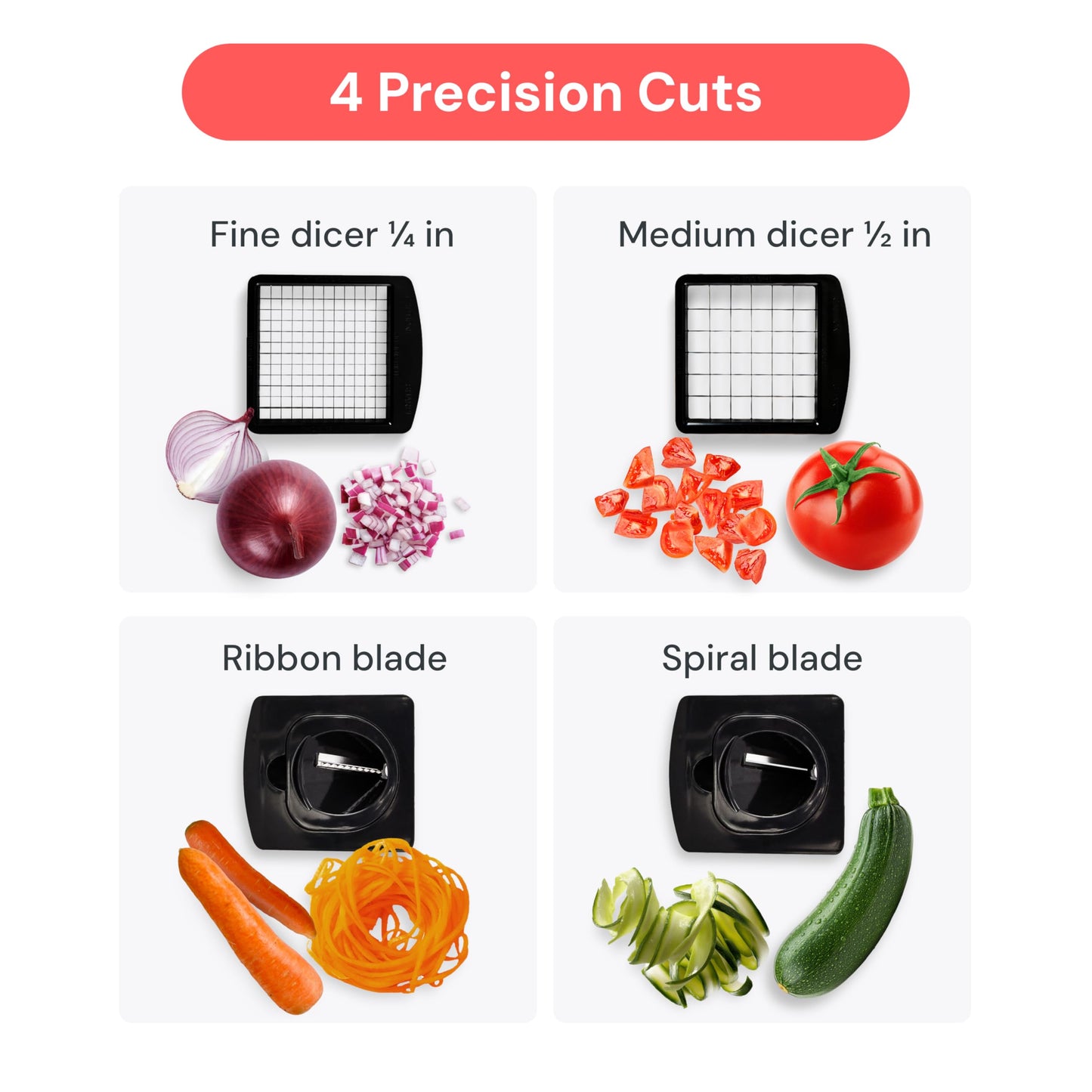 Fullstar 4-in-1 Food Chopper with Container