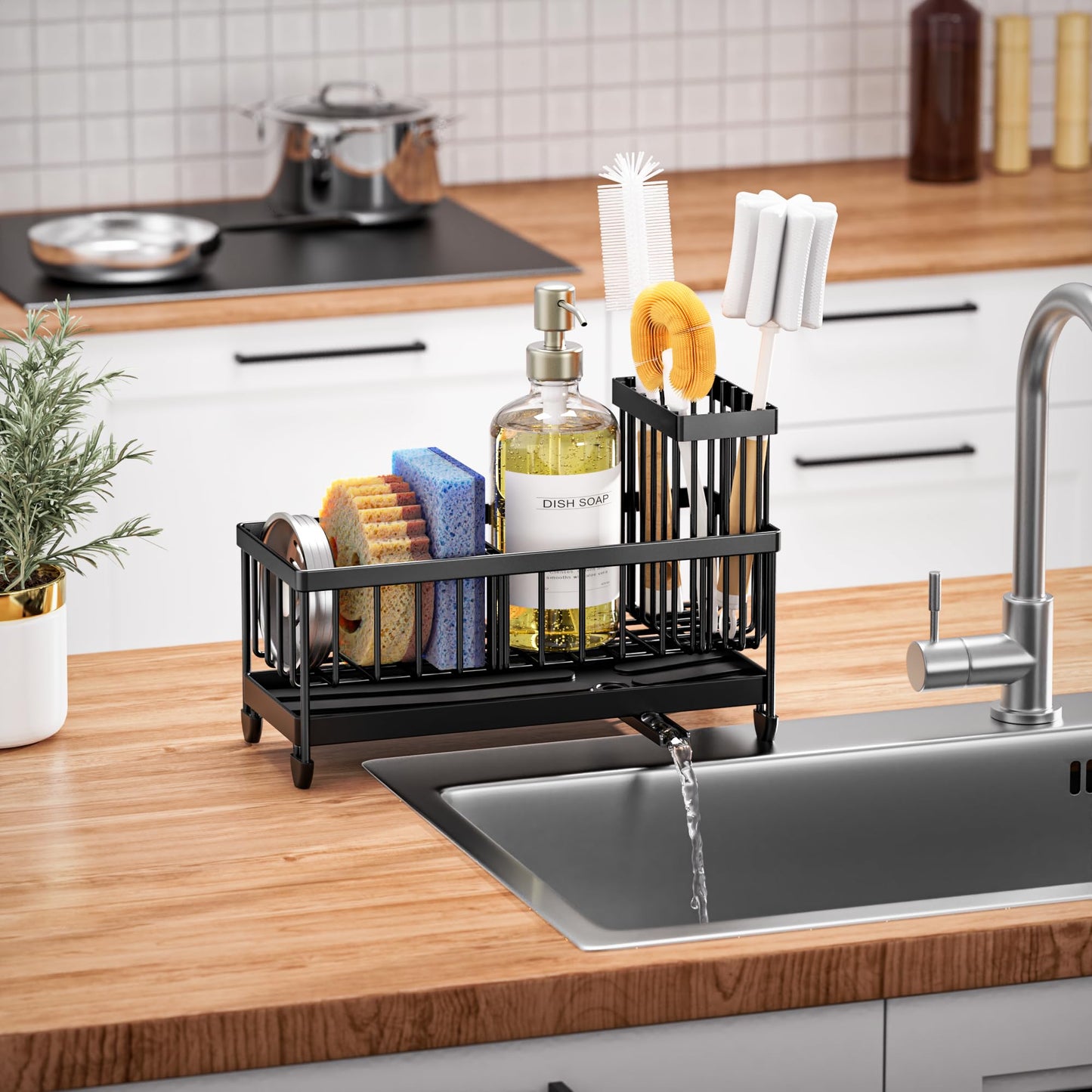 Cisily Sponge Holder for Kitchen Sink – Stainless Steel
